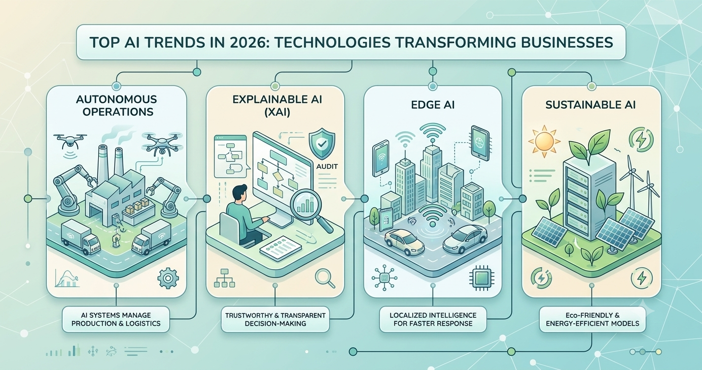 Top AI Trends in 2026: Technologies Transforming Businesses