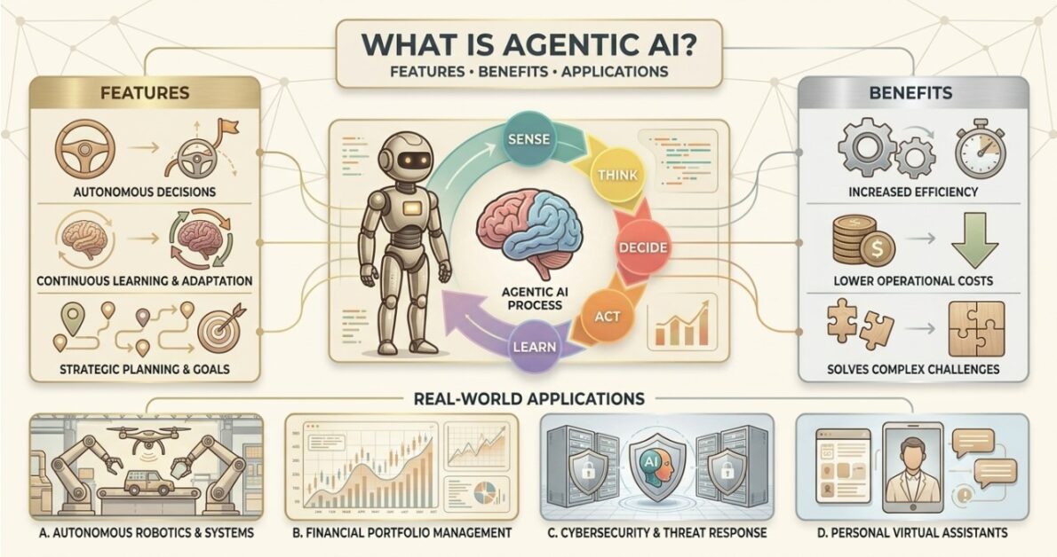 What Is Agentic AI? Features, Benefits, and Real-World Applications